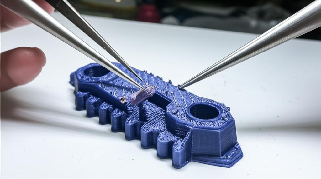 A systematic approach to removing print blobs and surface blemishes