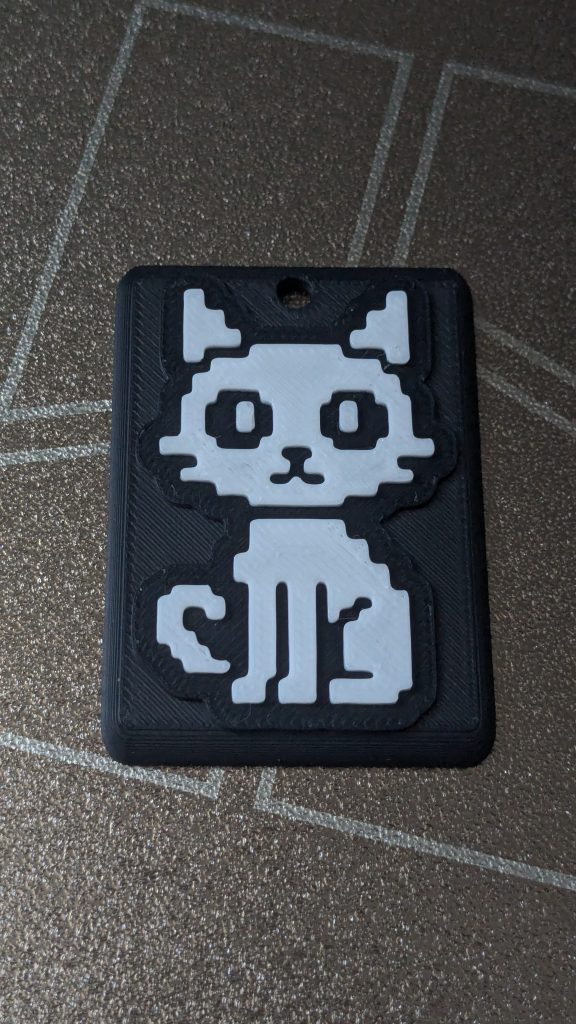 Pixel Cat Keychain – Retro-Inspired Design 4