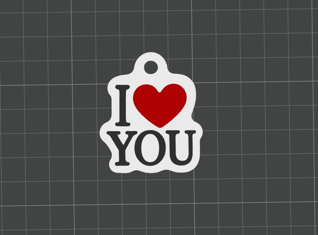 Keychain - I Love You 2
