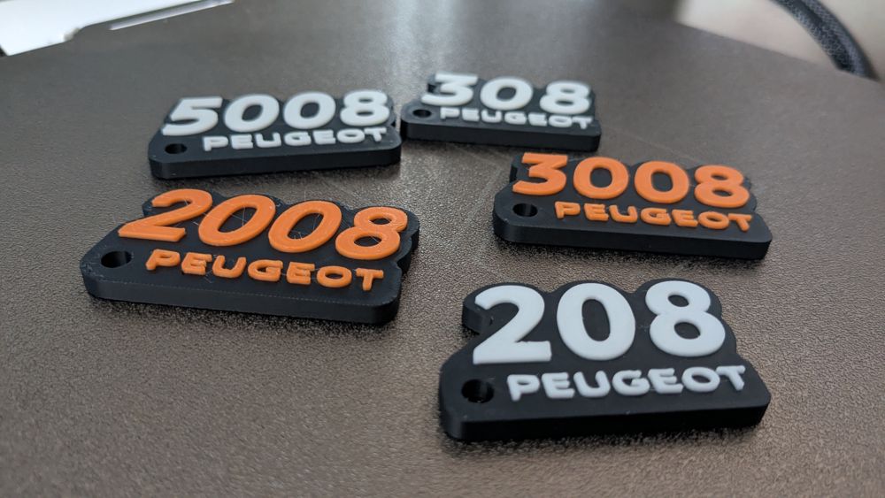 Peugeot Keychain Pack 108,208,308,408,508,2008-etc 2