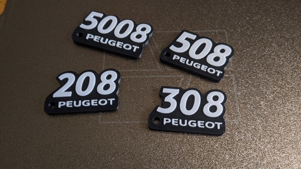 Peugeot Keychain Pack 108,208,308,408,508,2008-etc 3