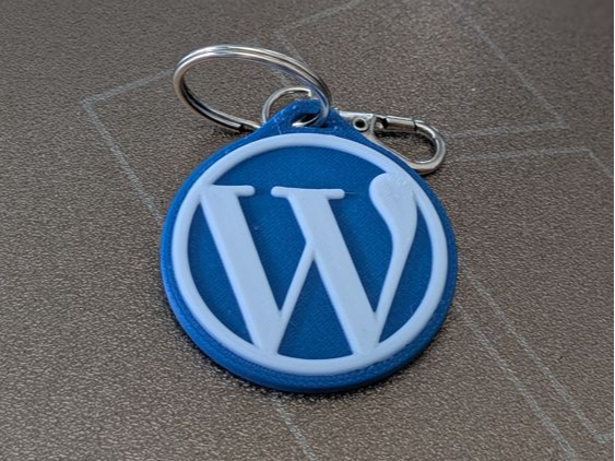 WordPress Logo Keychain