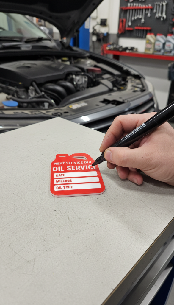 Oil Service Tag–Reminder for Your Next Oil Change 5