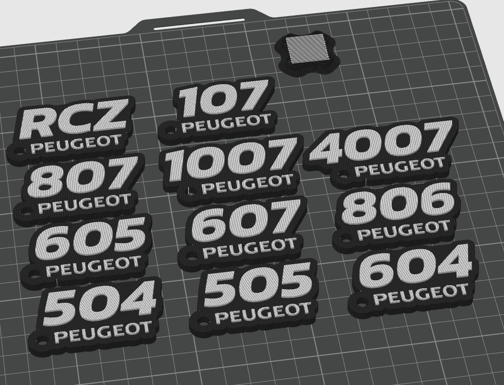 Peugeot 3D Keychain Collection 4