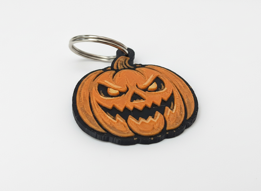 Halloween Pumpkin Keychain 2