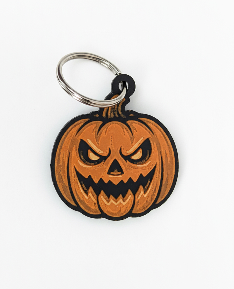 Halloween Pumpkin Keychain 3