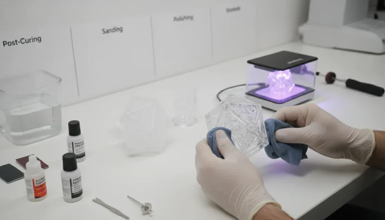 Achieving mirror-smooth finishes on SLA prints: A step-by-step guide to post-curing and polishing