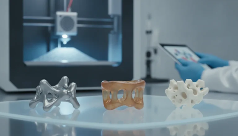 Beyond plastic: Exploring advanced materials for 3D printed implants (titanium, PEEK, bioceramics)