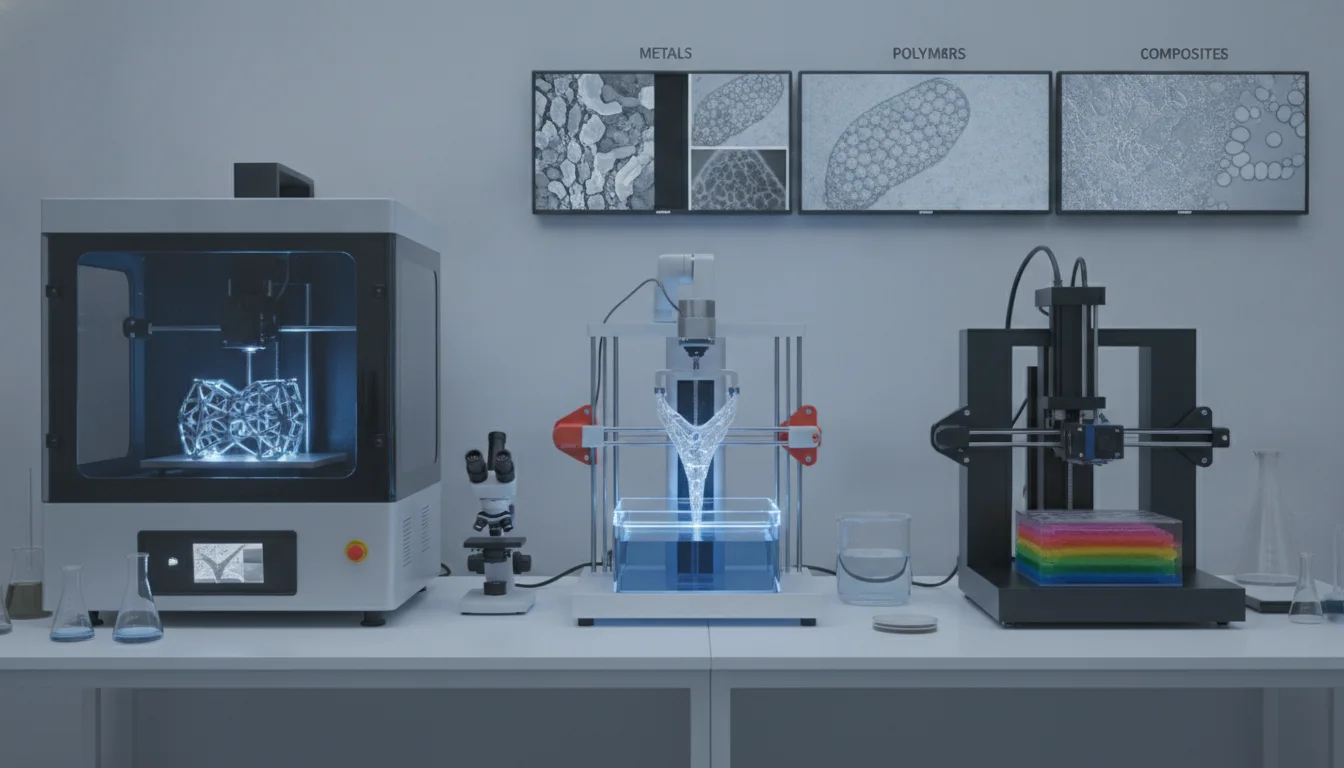 Comparing advanced 3D printing techniques for material science