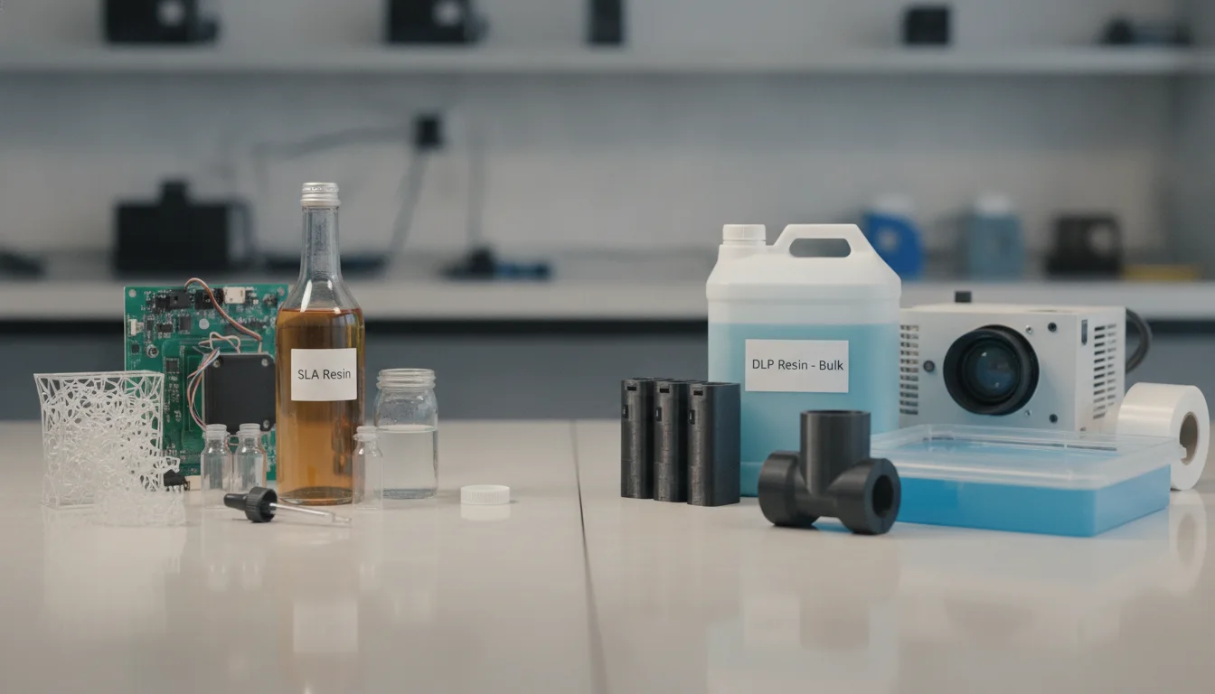 Cost structure considerations for SLA and DLP resins