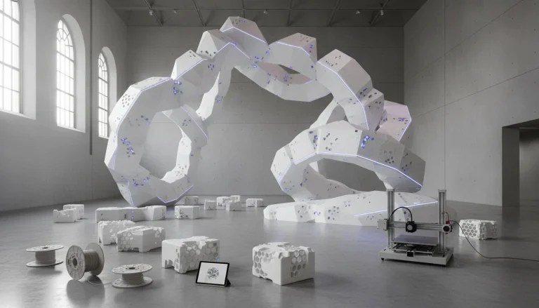 Creating monumental visions: Modular design strategies for large 3D printed art installations