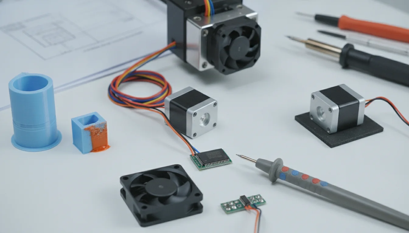 Diagnosing and fixing common 3D printer stepper driver issues: Noise, layer shifts, and overheating