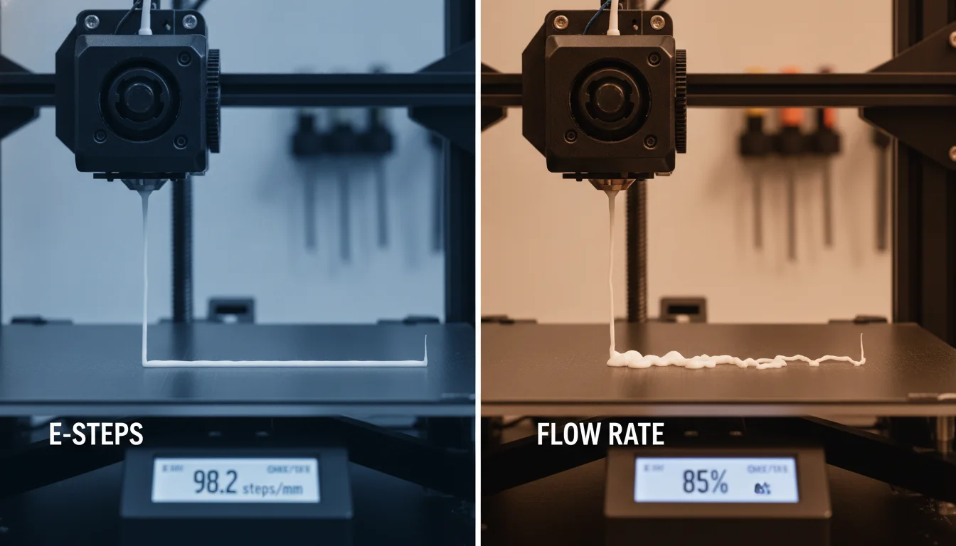 E-steps vs. flow rate: A direct comparison