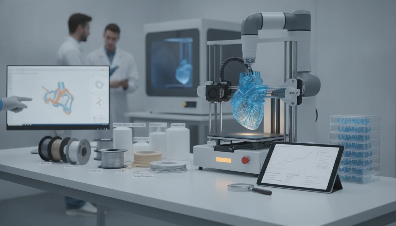Factors influencing cost structures in 3D printing