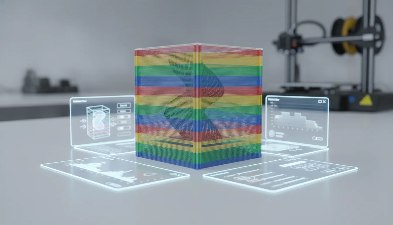 Fundamental purge tower optimization strategies through slicer settings
