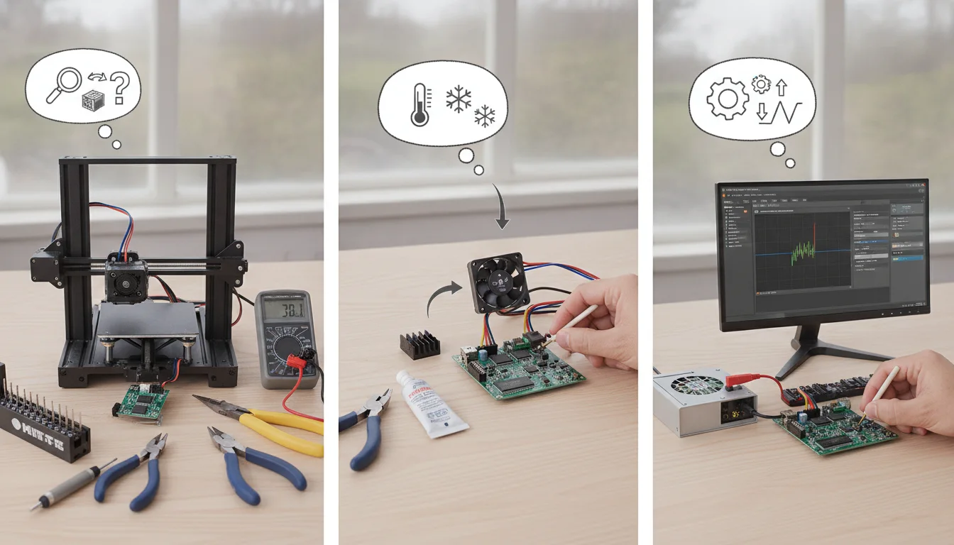 General troubleshooting steps for stepper drivers