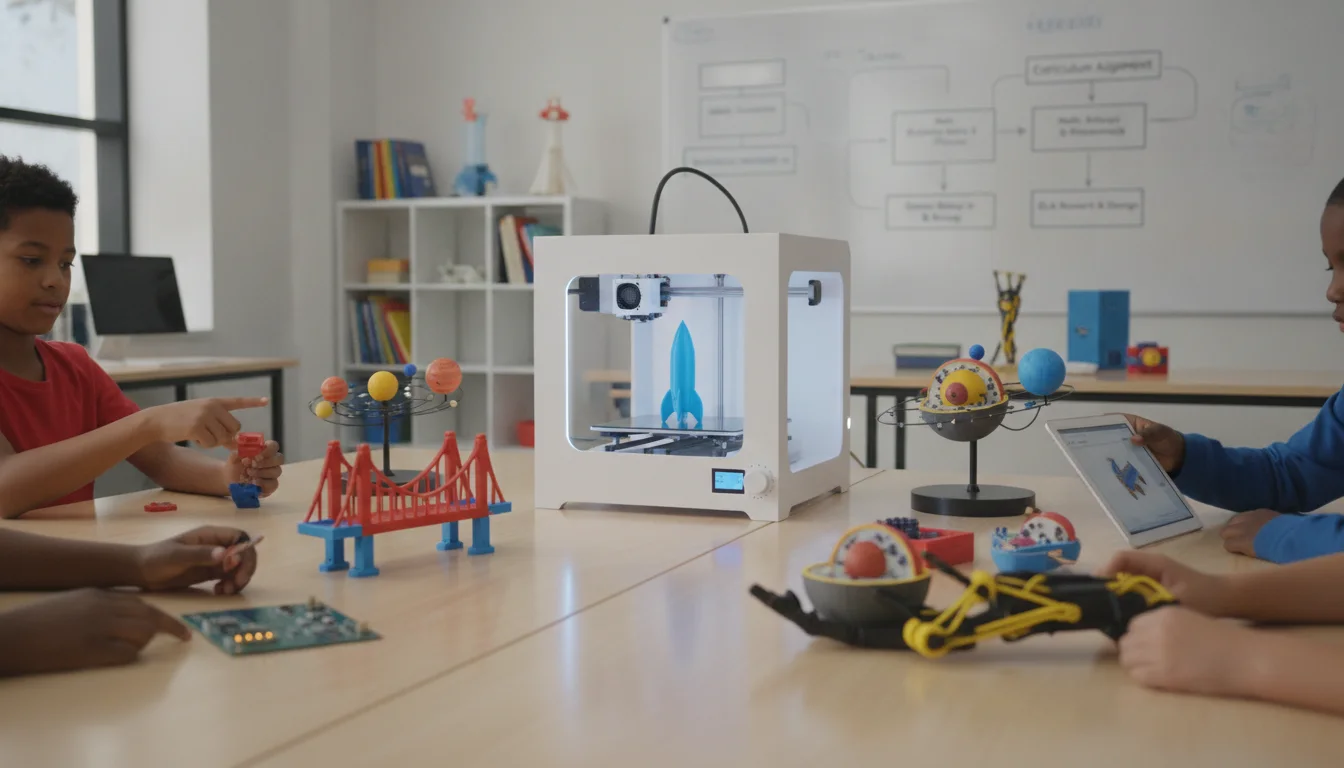 Integrating 3D printing into K-12 STEM: Project ideas and curriculum alignment strategies