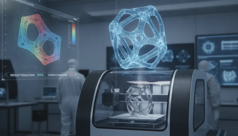 Leveraging topology optimization for designing lighter, stronger industrial components with additive manufacturing