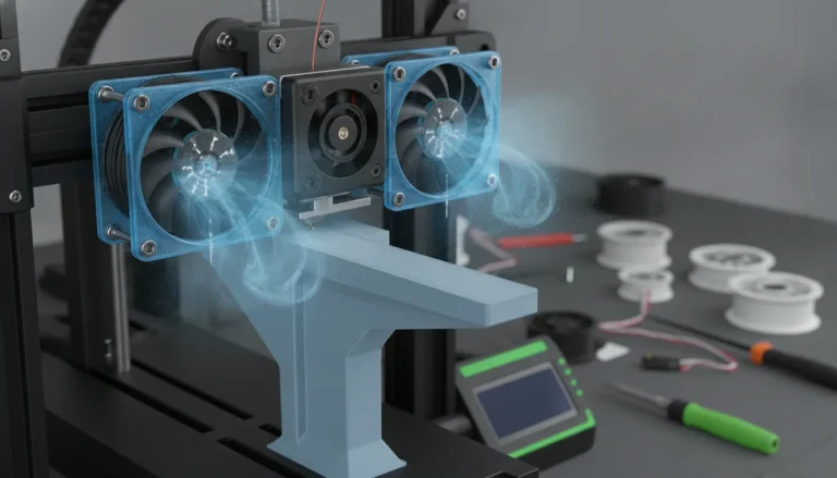 Optimizing 3D print overhangs and bridges: A guide to effective part cooling fan upgrades