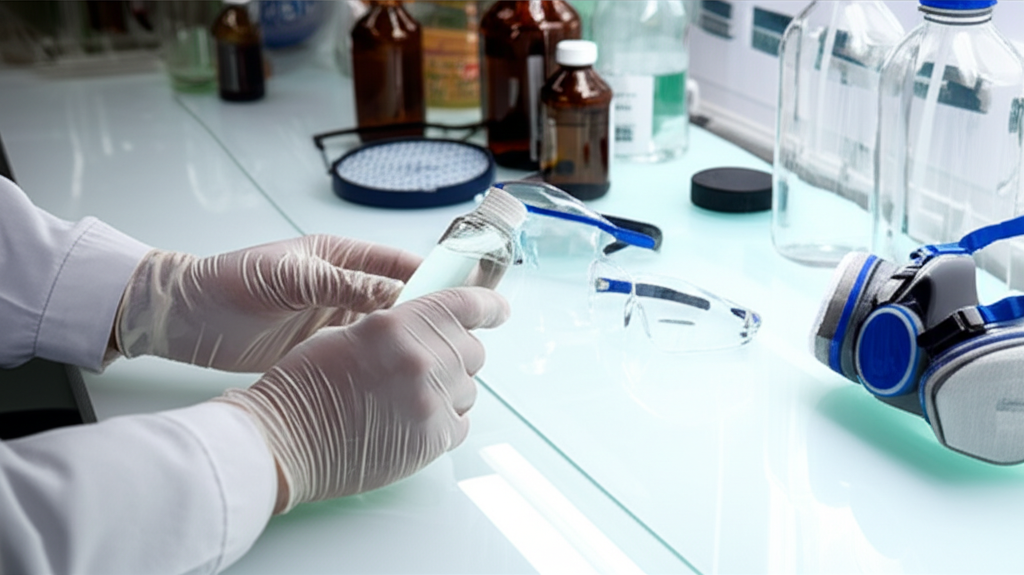 Safety first: handling clear resin and chemicals
