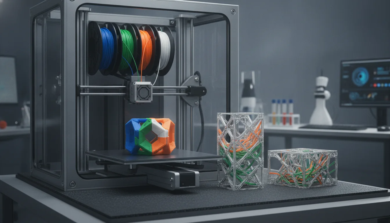 Strategies for reducing multi-material waste through purge tower optimization