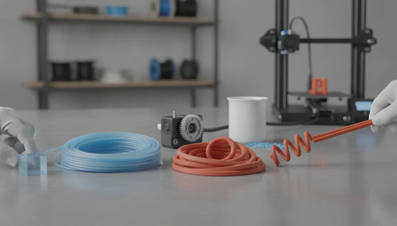 TPU versus TPE: A detailed comparison for selecting flexible 3D printing filaments