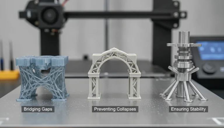 Troubleshooting common support failures: bridging gaps, preventing collapses, and ensuring stability in 3D printing