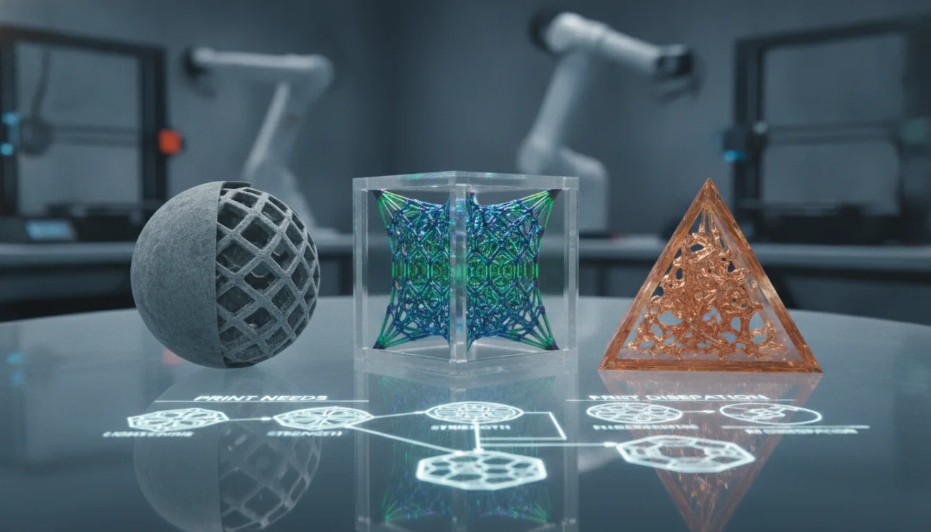 When advanced infill patterns shine: identifying specific print needs